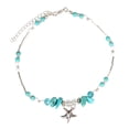thumbnail image 1 of MasteelfCA Universal Silver Ankle Bracelet with Star Shape Pendant Geometric Type Foot Jewelry Simple Handmade Alloy Crystal Beach Anklet, 1 of 7