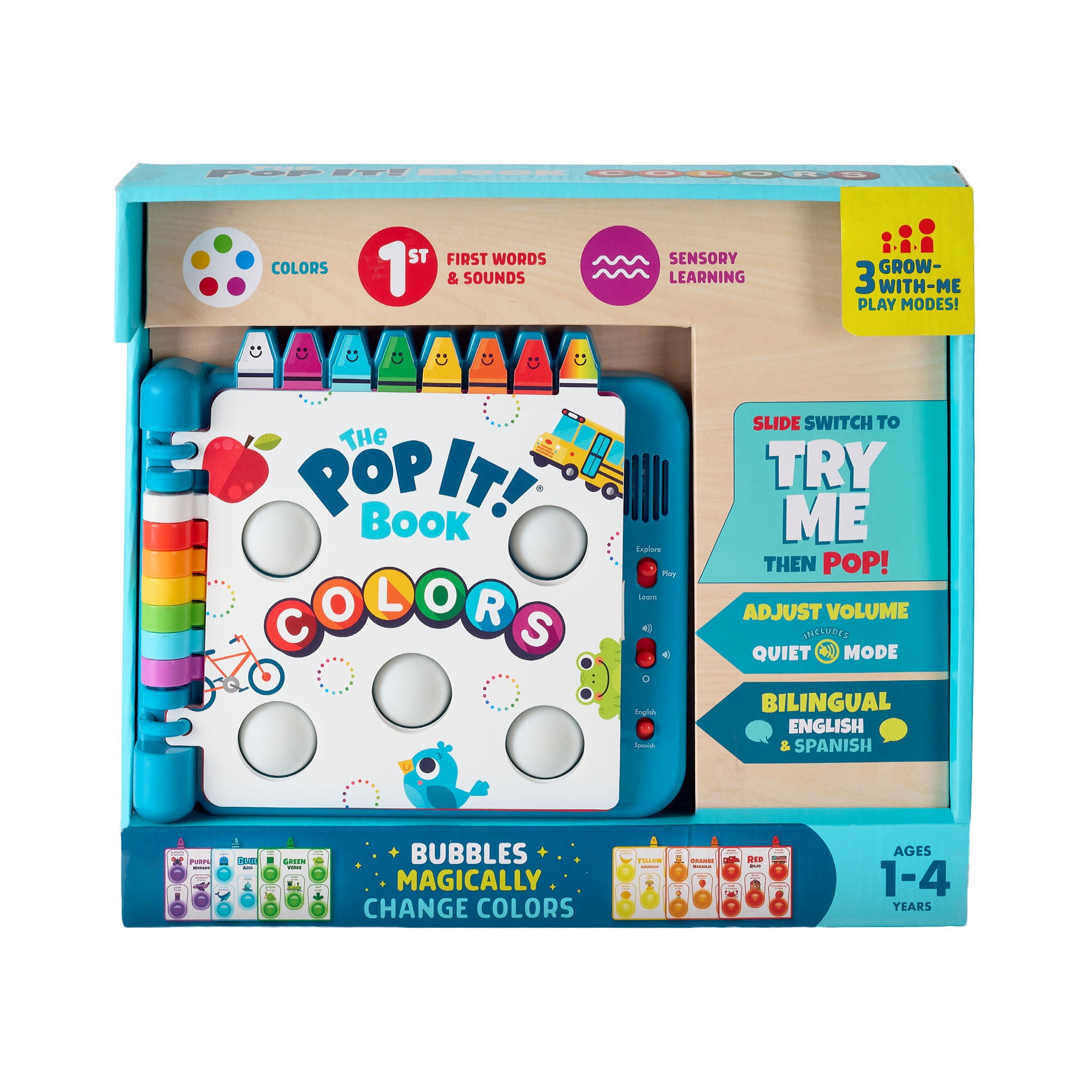 Chuckle & Roar The Pop It! Learning Book for Children Ages 1-4 and up with 3 Modes of Play by Buffalo Games