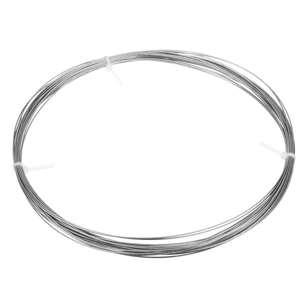 Uxcell 3/64" (1.2mm) 50ft (15M) 304 Cable de alambre de acero inoxidable 7x7