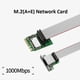 thumbnail image 2 of Tarjetas de Red Tarjeta de Red M.2(A+E) 1000Mbps Gigabit Ethernet 10/100/1000M RJ45 Adaptador de Red LAN para Computadora PC, 2 of 5