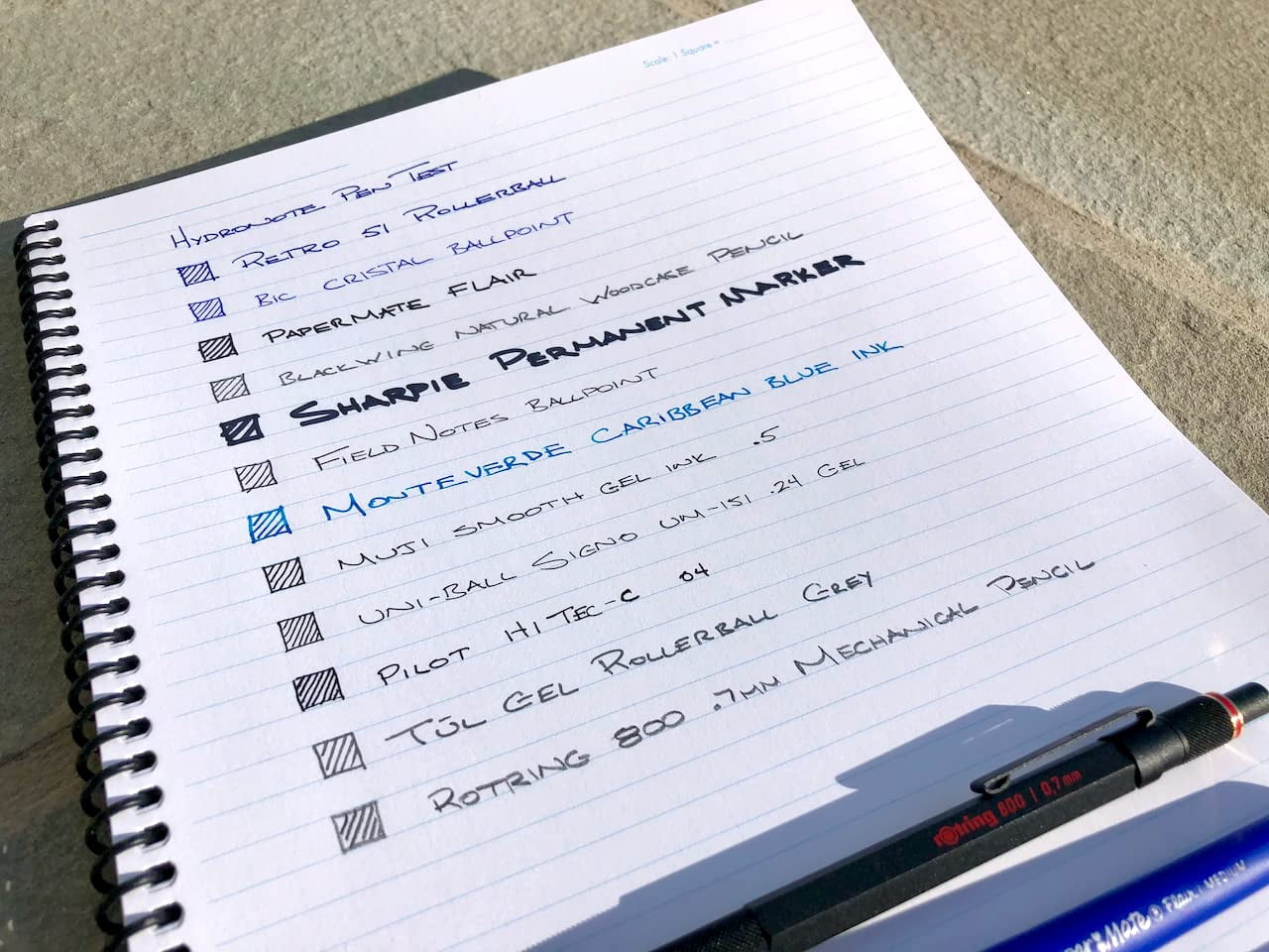 Hydronote Waterproof Side Spiral Notebook, Universal Page Pattern 11 x 8.75 x 0.5 (Dinosaurs!)