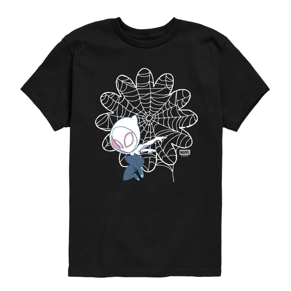 Spidey & His Amazing Friends - Ghost Spider Daisy Web - Youth Boys Short Sleeve Graphic T-Shirt