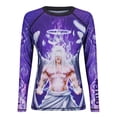 thumbnail image 3 of Raven Fightwear Women's Archangel Gabriel BJJ Rash Guard MMA Purple, 3 of 3