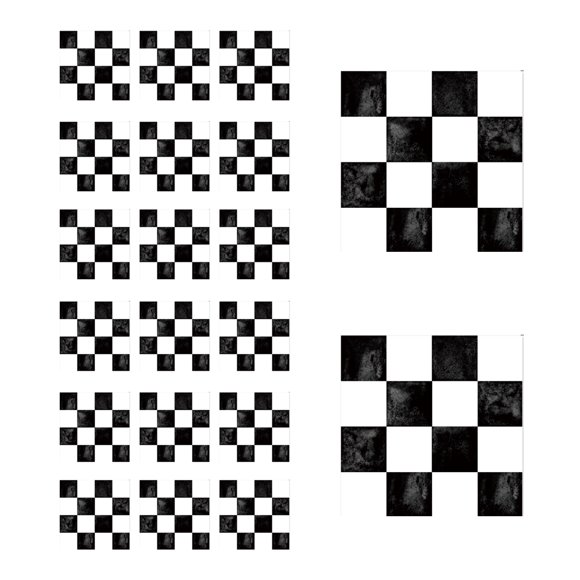 Mosaic Tile Self Adhesive Bathroom Wall Tiles, 3D Self Adhesive Tiles for Bathroom Kitchen Wall Tile Edges - 20 Sheet