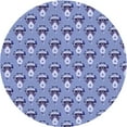 thumbnail image 1 of Ahgly Company Machine Washable Indoor Round Transitional Slate Blue Area Rugs, 3' Round, 1 of 7