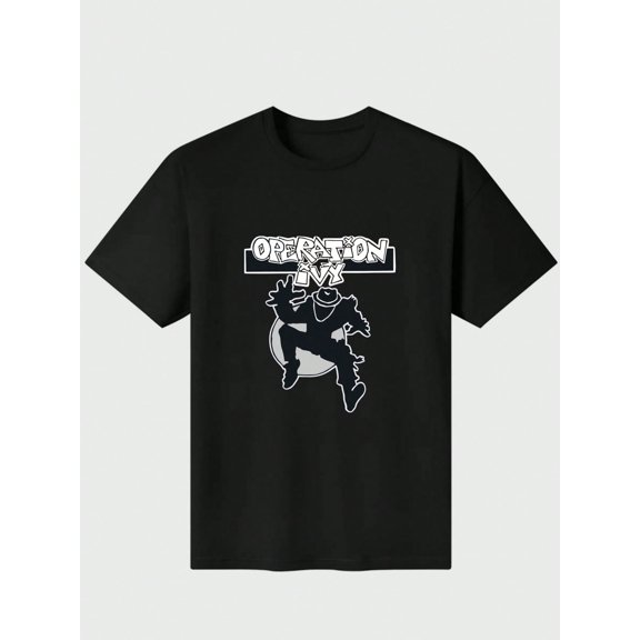 Operation Ivy SkaT-Shirt Casual Digital Print 220g Pure Heavy 100% Cotton T Shirt 100% Cotton