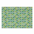 thumbnail image 1 of Teal Cutting Board, Traditional Moroccan Cultural Pattern Trellis Quatrefoil Motif in Vibrant Colors Retro, Decorative Tempered Glass Cutting and Serving Board, Small Size, Multicolor, by Ambesonne, 1 of 1