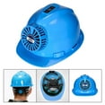 thumbnail image 3 of Casque Rigide de Construction avec Ventilateur, Épaissi, Casque de Sécurité Rigide Multifonction Bleu, 3 of 9