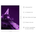thumbnail image 2 of HAUS AND HUES Purple Wall Art & Paris Wall Decor for Bedroom - Paris Wall Art & Aesthetic Posters for Bedroom Paris Posters for Teens & Purple Wall Decor for Bedroom Teen Girl UNFRAMED 12"x16", 2 of 6