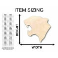 thumbnail image 2 of Unfinished Wood Cougar Head Silhouette - Craft- up to 46" DIY 18" / 3/4", 2 of 3