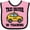 Pink and Black, variant on Inktastic Taxi Driver in Training Boys or Girls Baby Bib
