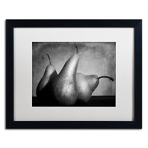 Trademark Fine Art "Cayendo" Canvas Art by Moises Levy White Matte, Black Frame