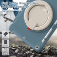 thumbnail image 4 of KOMI for iPad 9th/ 8th/ 7th Generation Case (iPad 10.2 inch Rugged Case 2021/2020/2019) with Screen Protector, Rotating Stand/Pencil Holder/Carrying Shoulder Strap, 4 of 5