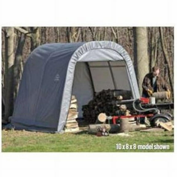 10x8x8 Round Style Shelter, Green Cover