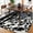 Black/White, variant on SAFAVIEH Soho Alura Abstract Wool Area Rug, Black/Red, 2' x 3'