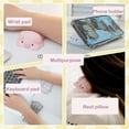 thumbnail image 2 of Emlimny Cute Wrist Rest Support for Mouse Computer Arm Rest for Desk Ergonomic Kawaii Office Supplies Slow Rising PU Mouse Pad (Pink Pig), 2 of 6