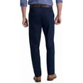 thumbnail image 3 of Haggar Mens Classic fit Dress Pants 38 / 29 Navy Blue Solid Stretch, 3 of 4