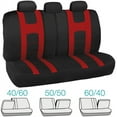 thumbnail image 4 of BDK Roam Sport Car Seat Covers with 4 Pieces Floor Mats, Split Bench, Easy Installation, 5 Colors, 4 of 12