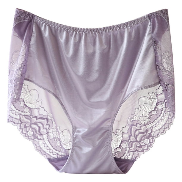 Women Underwear Breathable Stretchy Lace Underwear Cotton Panties Lace  Briefs