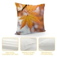 thumbnail image 4 of PRATYUS Autumn Leaves Pillow Cases with Zipper Home Decor for Living Room Bedroom Cushion Outdoor Pillow Case 1PC 24x24in, 4 of 5