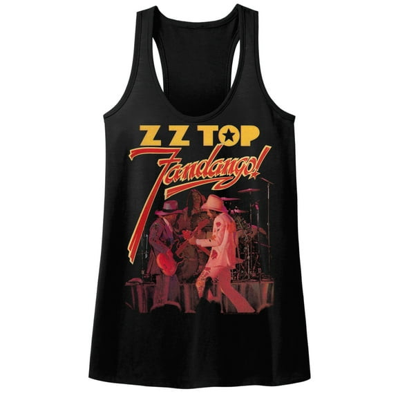 ZZ Top Fandango Black Ladies Racerback Tank Top T-Shirt