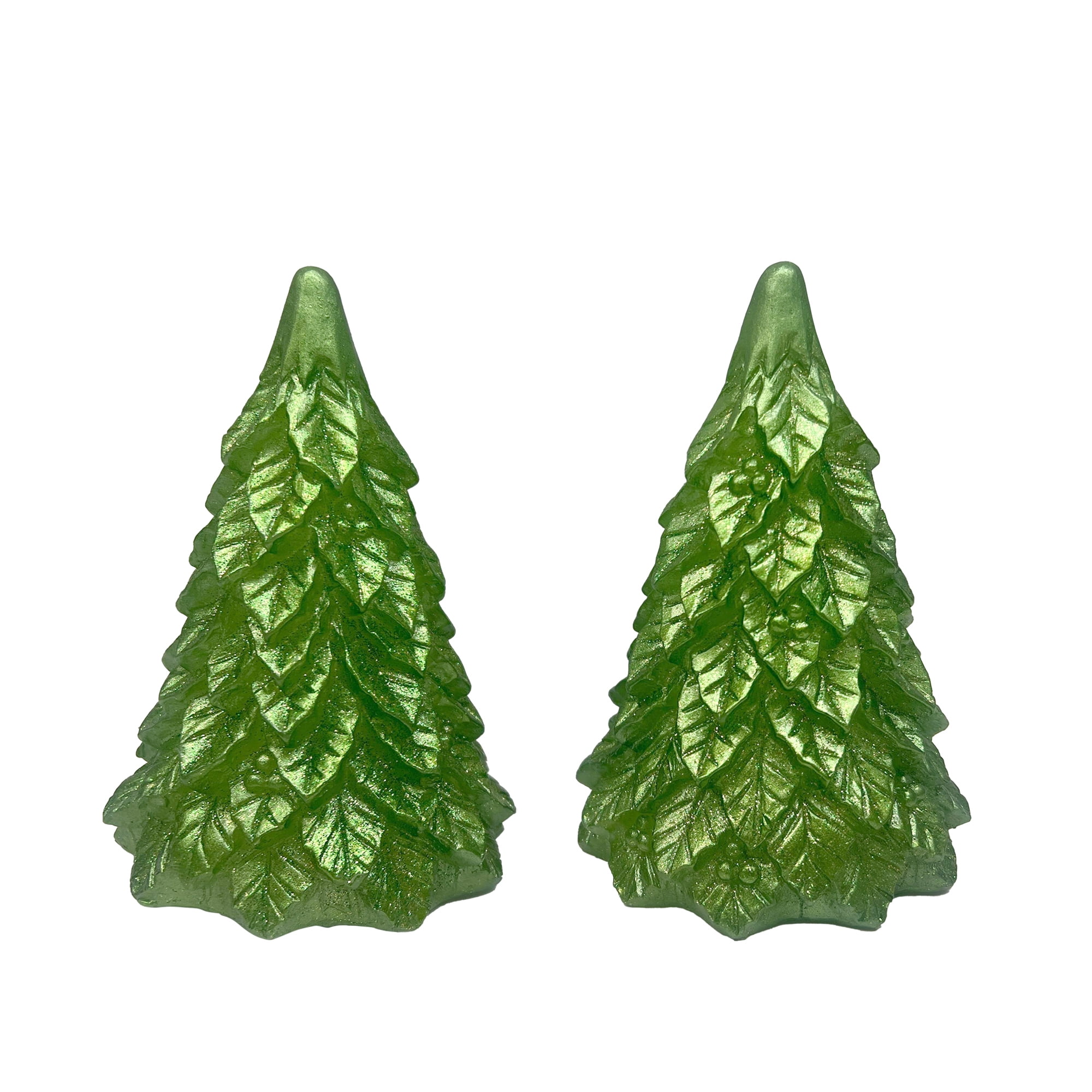 Hometrends Christmas Tree LED Pillar Candle Set with Remote Control