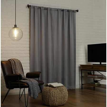 Sun Zero Avery 100% Blackout Rod Pocket Curtain (Best Blackout Curtains For Day Sleepers)