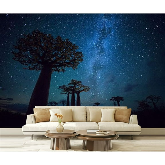 Peel and Stick Wallpaper Madagascar Modern Art Wall Mural Decor Self Adhesive and Removable 69in x 98in