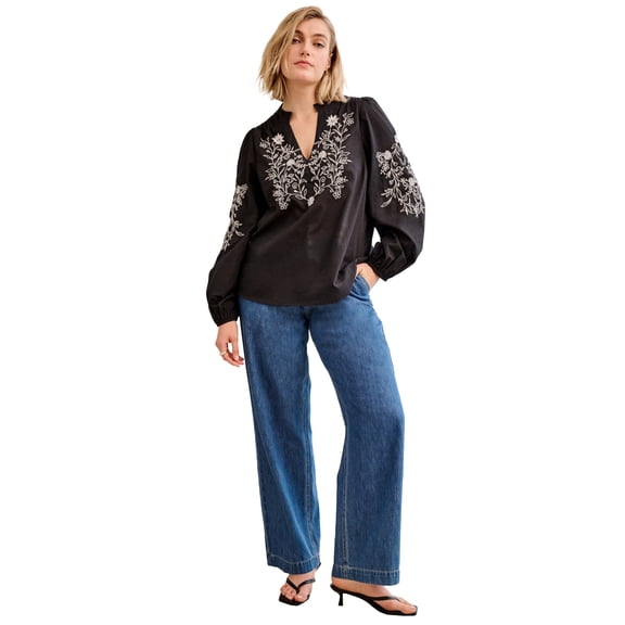 Ellos Plus Size Back Elastic Trouser Jean