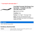 thumbnail image 2 of Front Right Passenger Side Bumper Face Bar Bracket - Compatible with 2003 - 2023 GMC Savana 2500 2004 2005 2006 2007 2008 2009 2010 2011 2012 2013 2014 2015 2016 2017 2018 2019 2020 2021 2022, 2 of 2