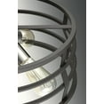 thumbnail image 2 of Progress Lighting Remix 3-Light Pendant, Steel, Graphite, Open Cage Design, Brushed Nickel Accents, Canopy Included, 2 of 6