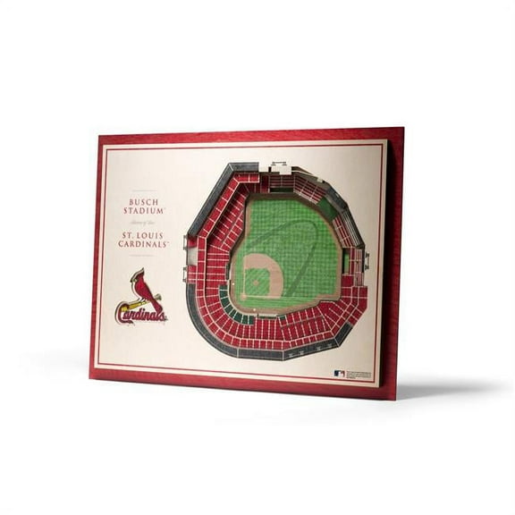 St. Louis Cardinals 17'' x 13'' 5-Layer StadiumViews 3D Wall Art