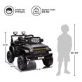 thumbnail image 5 of Luku 12V Kids Ride On Car with Parental Remote, 3-Speed Electric Vehicle for Toddlers, LED Lights, Music & USB, Battery Powered Outdoor Toy for Boys & Girls 3+, 5 of 9