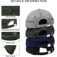 thumbnail image 3 of 4 Pieces Brimless Hat Docker Cap Retro Cotton No Brim Hat Adjustable Rolled Cuff Brimless Cap, 3 of 5