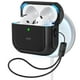 thumbnail image 1 of ESR para AirPods de 4ª generación, compatible con AirPods 4 Gen (2024) (USB-C), compatible con MagSafe, cubierta de protección contra caídas con cordón, funda híbrida Orbit, negro, 1 of 5