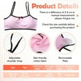 thumbnail image 4 of Girls Padded Training Bras 8-14Teen Student Teens & Big Girls Sports Teen Sports Bra Elastic Shoulder Straps with Bralette Straps, 4 of 4