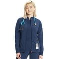 thumbnail image 3 of Cherokee Infinity GNR8 Women Scrubs Jacket Zip Front Plus Size IN320A, 3XL, Navy, 3 of 6