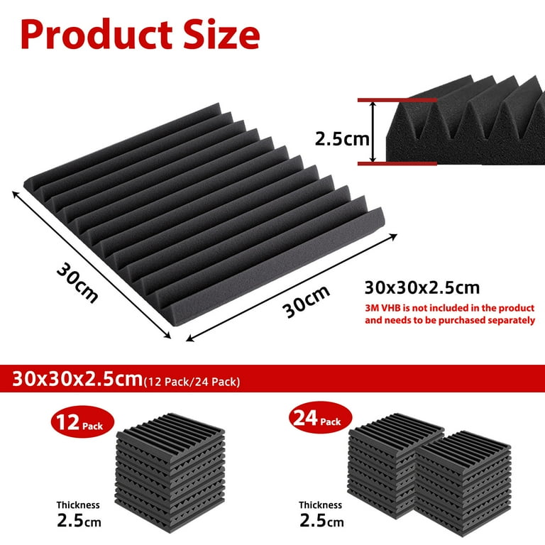 72 Pack Acoustic Panels, 1