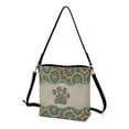thumbnail image 3 of Kuiaobaty Mandala Flower Paw Print Crossbody Bag for Women, Ethnic Style Vegan Leather Bucket Handbag Crossbody, Waterproof Sturdy Shoulder Purse with Removable Strap for Travel, 3 of 6