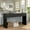 Black, variant on Furnihold 55"W Fluted Console Table with 3 Drawers, Narrow Long Entryway Table for Hallway, Living Room, Black