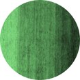 thumbnail image 1 of Ahgly Company Indoor Round Abstract Emerald Green Modern Area Rugs, 8' Round, 1 of 4