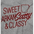 thumbnail image 2 of Arkansas Sassy Cute Local Arkie Girl Womens Plus Size Graphic Zipper Hoodie Brisco Brands 2X, 2 of 5