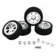 thumbnail image 5 of 4 ruedas y neumáticos RC, neumáticos y llantas RC, pieza de actualización RC, repuesto para Wltoys plateado, 5 of 9