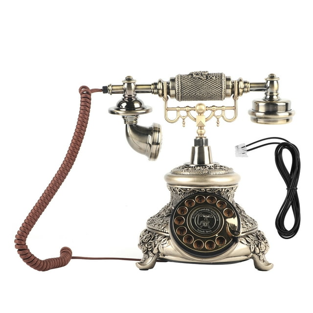 Teléfono europeo MS-5700D de resina con esfera giratoria clásica vintage y rotación antigua