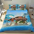 thumbnail image 1 of moana Themed Bed Sheet Set Three Piece Set 53x79 In ches Comfortable And Skin Friendly Unique Design Creating A Star Studded Night Home Decor Gifts For Family Friends fans, 1 of 6