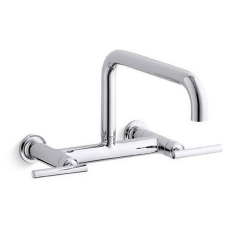 Kohler Purist K7549 Double Handle Wall Mount Kitchen Sink Faucet