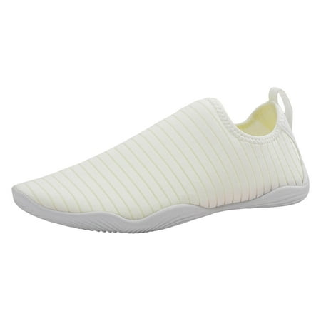 

MIASHUI Walking Shoes Pattern Color Blocking Lightweight Comfortable River Tracing Shoes Womens Sneakers White 7