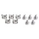 thumbnail image 1 of 10 juegos de tornillos M6 16pcs mm y tuercas enjauladas para gabinetes de estantería de servidores Tornillo de montaje, 1 of 9