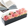 thumbnail image 5 of Acrylic Flower Vase Rectangular | Black Long Acrylic Flowers Vase with Light String | Floral Vases for Centerpieces Home Weddings Decor, 5 of 9