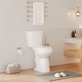thumbnail image 4 of Huisuilinss Two-Piece Toilet,19"/21" Toilet,Elongated Toilet Round Toilet With Top Dual Flush/Side Flush,Soft Close Seat For Bathrooms, 4 of 7